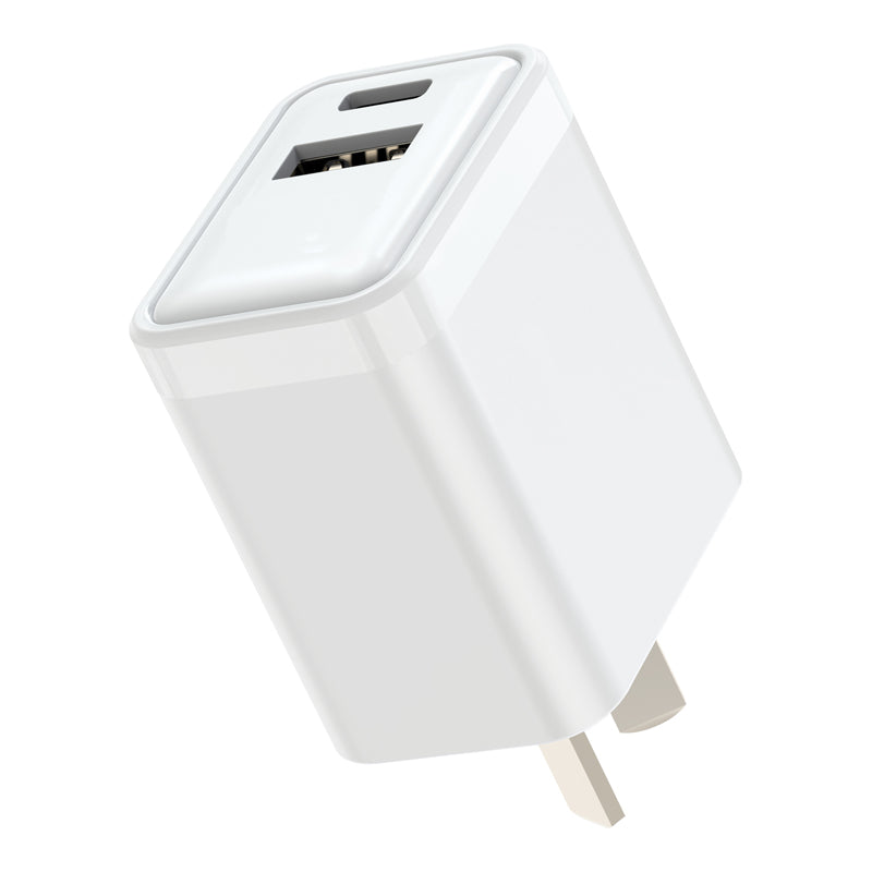 30W USB Wall Charger Power Adapter (A+C) - SAA Approved Plug 1 30W USB Wall Charger Power Adapter (A+C) - SAA Approved Plug